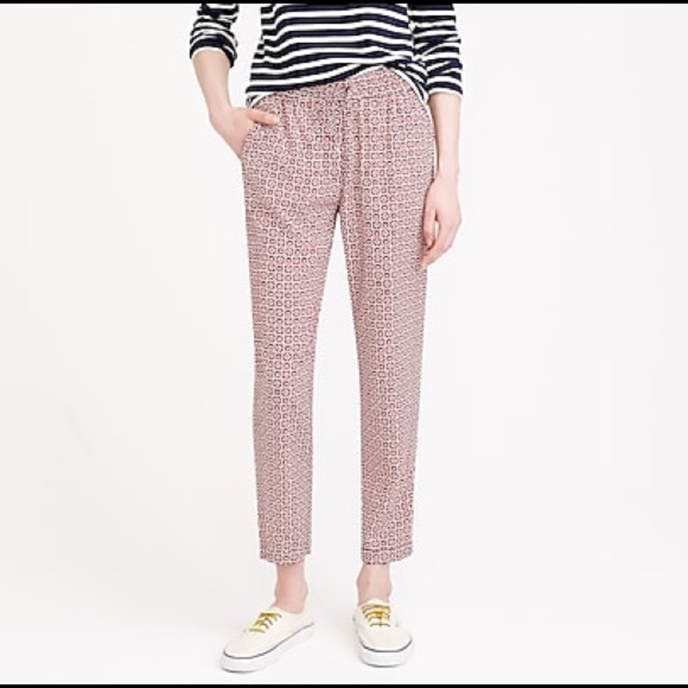 J. Crew Geo Print Drawstring Pants